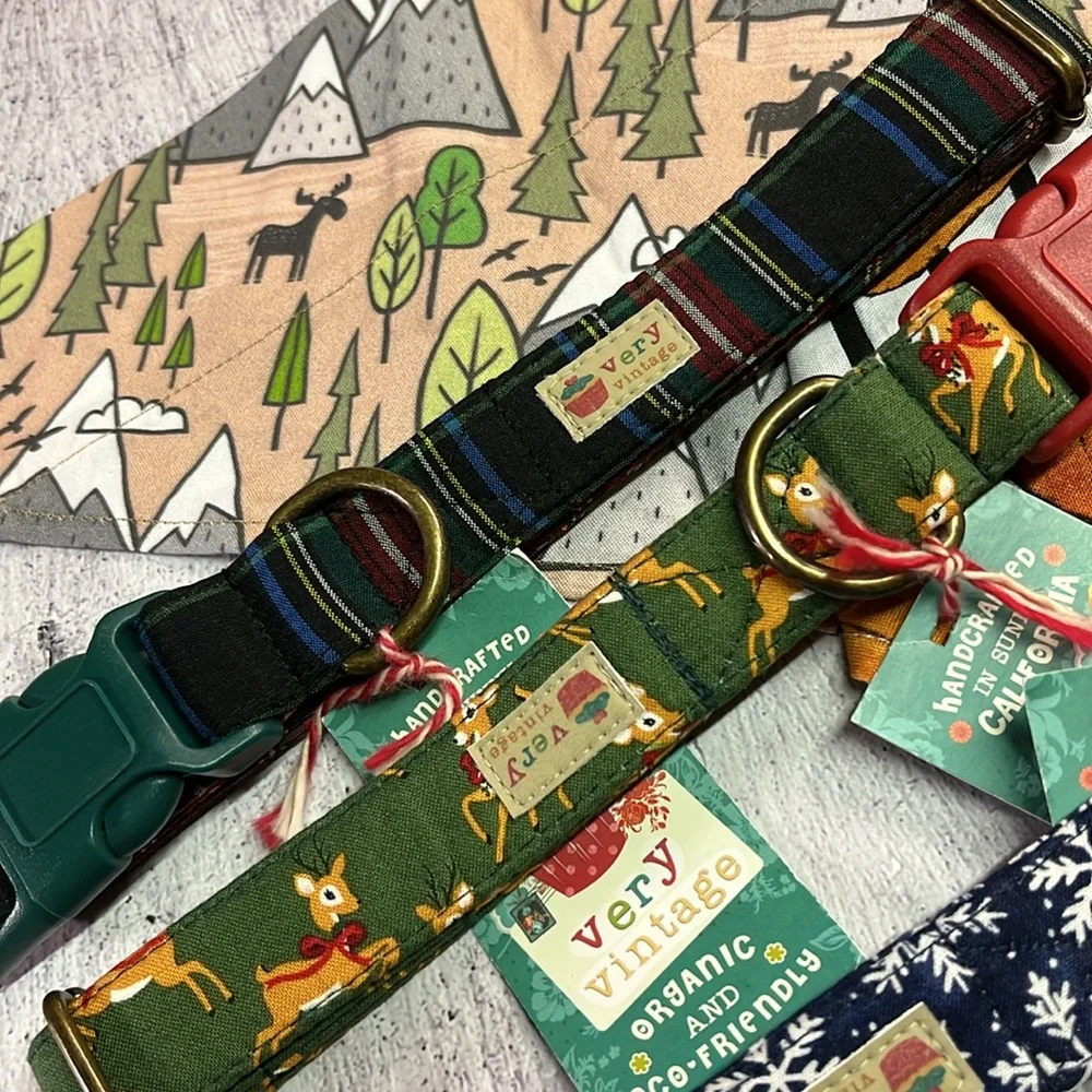 NWT Lot of 6 Extra Large Size Dog Bandanas & Collars